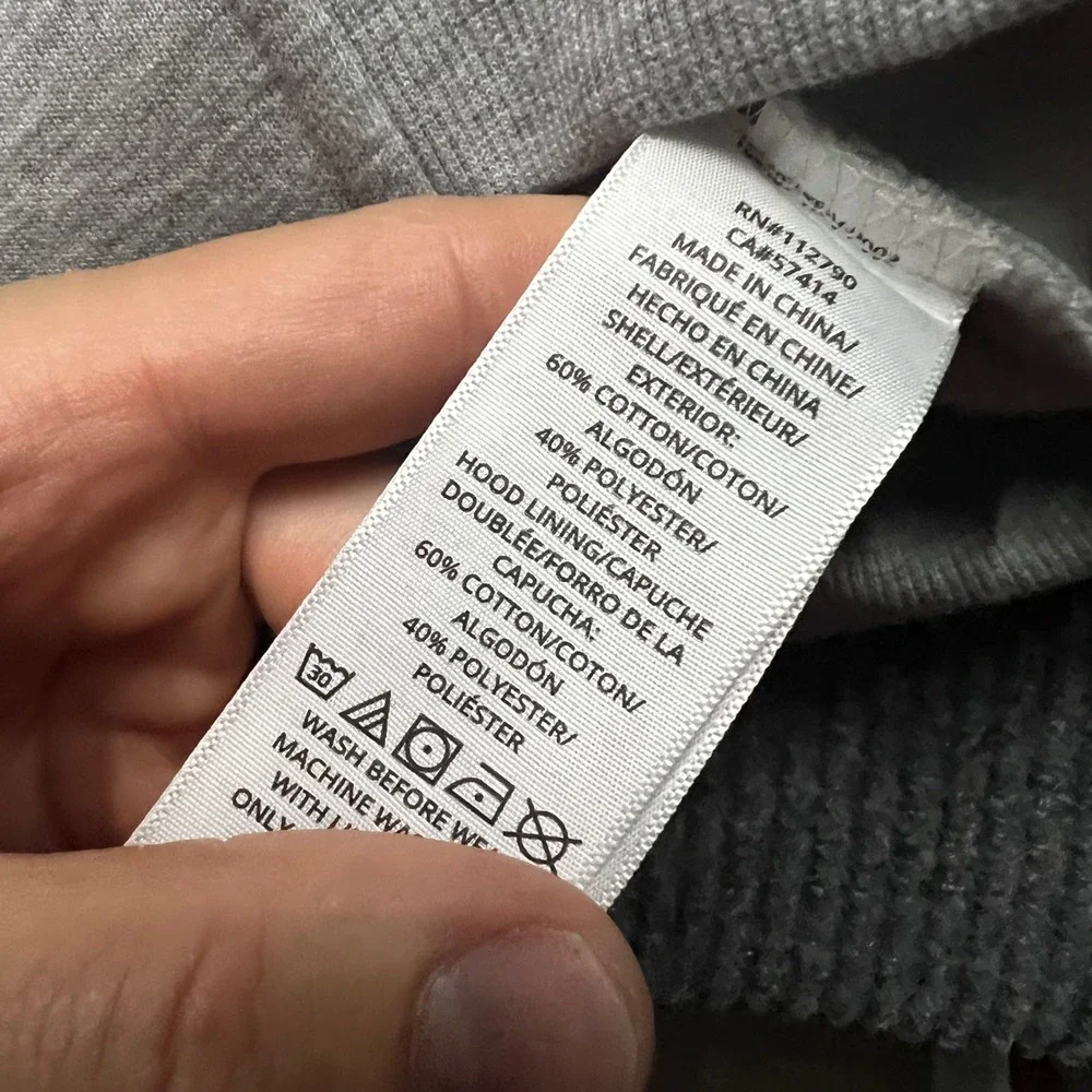 True Religion Mens Buddha Logo Seal Zip Hoodie Heather Grey Large Jacket new nwt